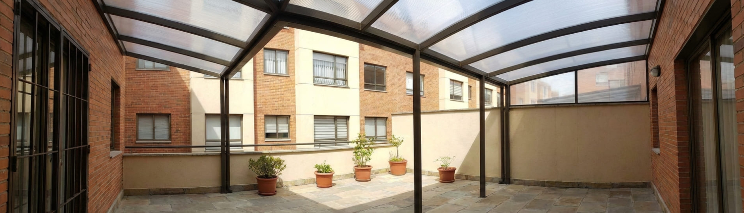 techos de policarbonato para patios